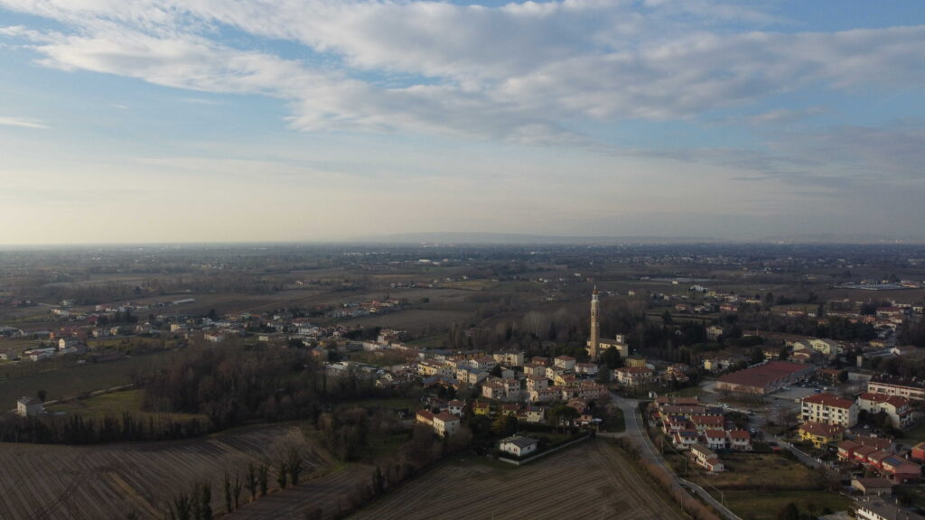 Veduta aerea di Breda di Piave TV