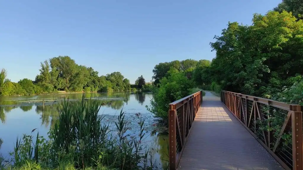 Ponticello percorso ciclopedonale del Sil morto