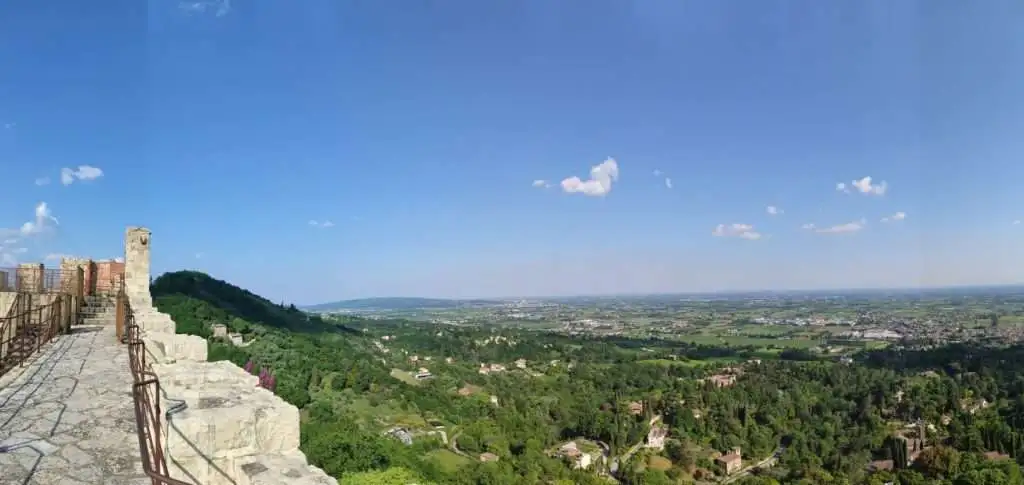 Panorama dalla rocca d'Asolo.