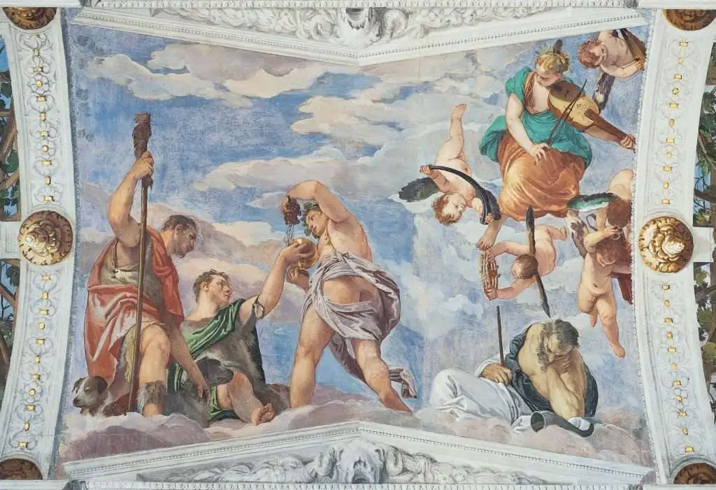 Bacco dona luva ai pastori Paolo Veronese