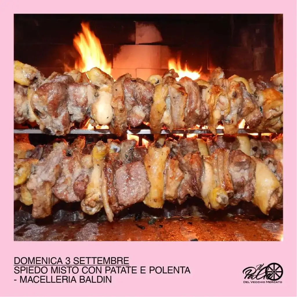 Domenica 3 settembre spiedo misto con patate e polenta Macelleria Baldin 1