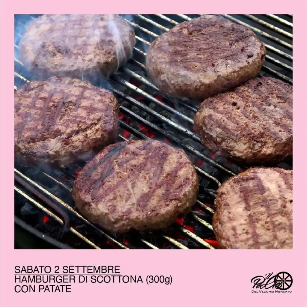 Sabato 2 settembre Hamburger di Scottona 300 g con patate 1