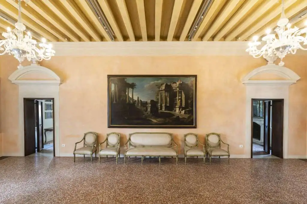 Il Museo di Villa Lattes di Istrana 12 Rovine Romane olio su tela attribuito a Marco Ricci. Museo di Villa Lattes a Istrana TV