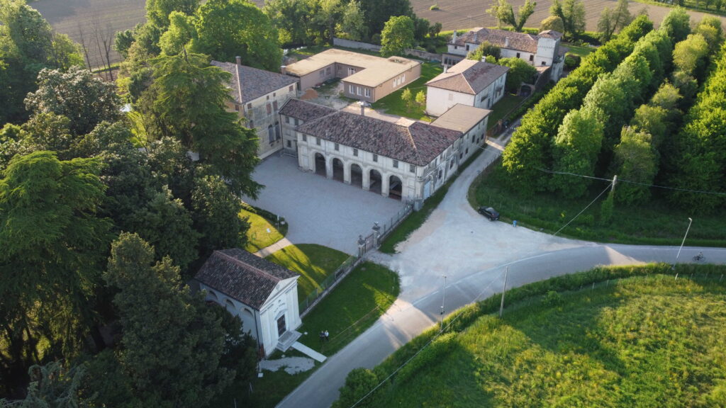 Villa Maria a Pezzan di Carbonera TV veduta aerea