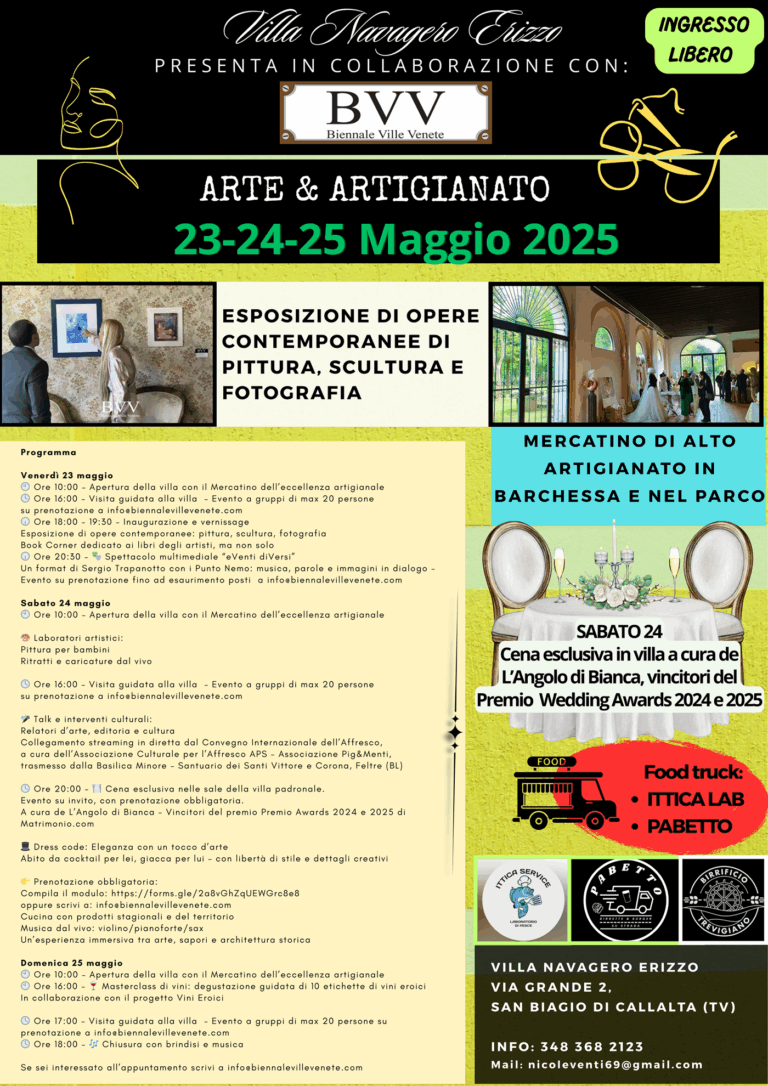 Arte e Artigianato a Villa Navagero Erizzo